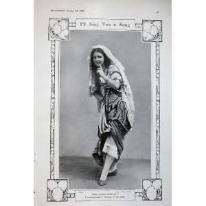   1908 Miss Marie Mitchell Havana Gaiety Theatre Woman