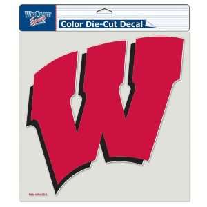  Wisconsin Badgers Decal   8 X 8 Colored Die Cut Sports 
