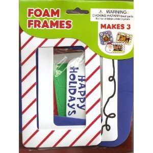 Christmas Foam Picture Frames Craft Kit   Santa, Snowflakes, Christmas 