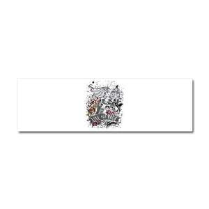  Car Magnet 10 x 3 Live For Rock Guitar Skull Roses and 