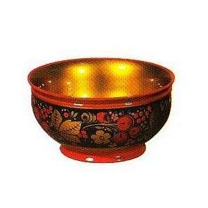   painted Khohloma Wooden Decorative Cup/Bowl * 90 x 180 mm * # x.162