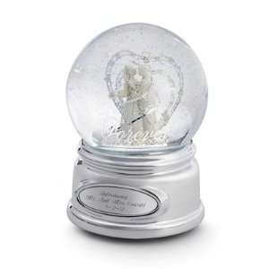  Personalized Wedding Bisque Snow Globe Gift