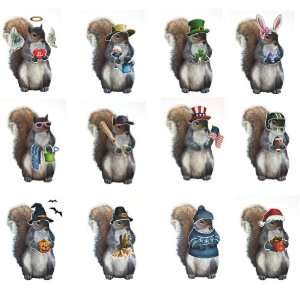   Squirrel Dress Up Magnet Set By Collections Etc