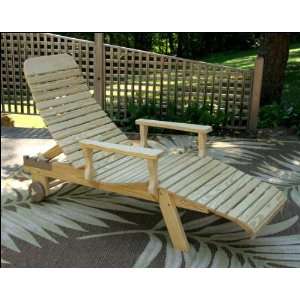 Treated Pine Chaise Lounge w/Arms