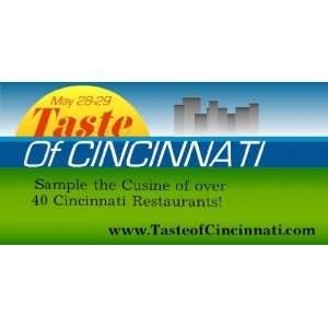  3x6 Vinyl Banner   Taste Of Cincinnati 