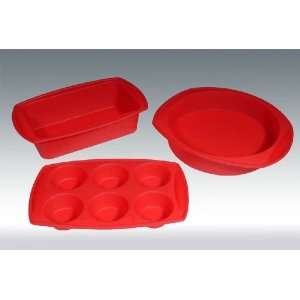  CREATIVE HOME SET OF 3 SILICONE BAKEWARE