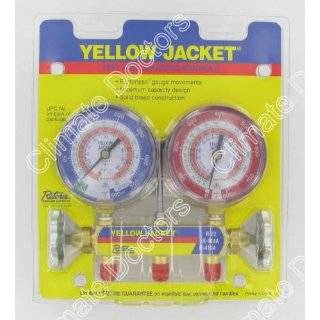 Yellow Jacket 42001 Series 41 Manifold 3 1/8 Gauges by Yellow Jacket