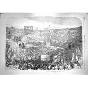  1866 Festival Roman Amphitheatre Verona King Italy
