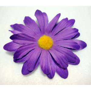  NEW Purple 3 inch Daisy Hair Flower Clip, Limited. Beauty