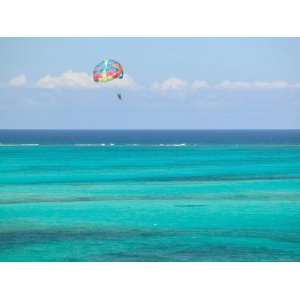  Para Sailing over Cable Beach, New Providence Island, Bahamas 