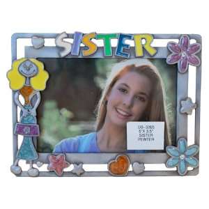  5 x 3.5 Sister Pewter Picture Frame