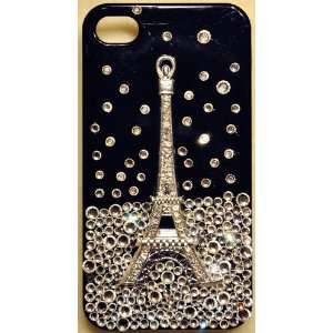  Eiffel Tower Black Case for iPhone 4s & 4 Verizon AT&T 
