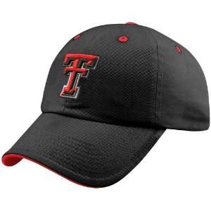Top of the World Texas Tech Red Raiders Black Crew Adjustable Hat 