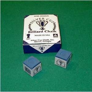  Billiard Chalk Silver Cup, Blue 12