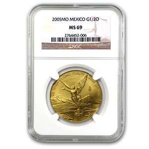 2005 1/2 oz Gold Mexican Libertad MS 69 NGC Toys & Games