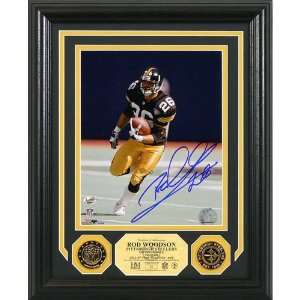 Highland Mint Pittsburgh Steelers Rod Woodson Autographed 24kt 