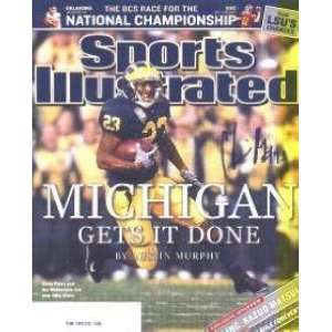 Chris Perry autographed Sports Illustrated Magazine (Michigan)  