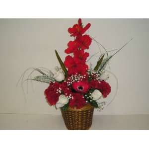  Mixed Floral Flower Arrangement (22 Tall basket 7tall 