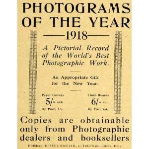  1918 Ad Photograms of the Year Photography Gift Book 
