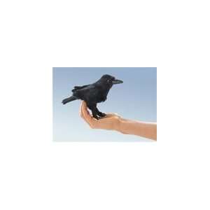   Plush Raven Mini Finger Puppet By Folkmanis Puppets