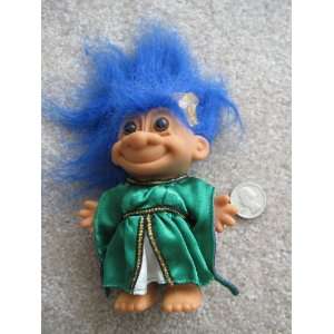  Russ Berrie Queen Troll, with Blue Hair 