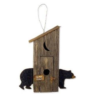  Barnwood Outhouse Bird House Amish Handmade Collectible Country 
