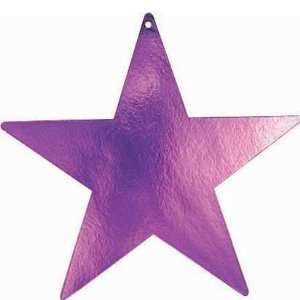  Purple Star 12in Cutouts 5ct Toys & Games