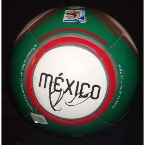  RAFAEL MARQUEZ signed *MEXICO* soccer ball *PROOF* 4D 