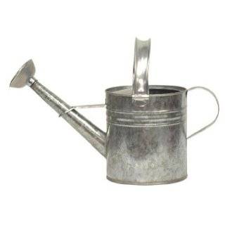    Package of 4 Galvanized Metal Watering Cans