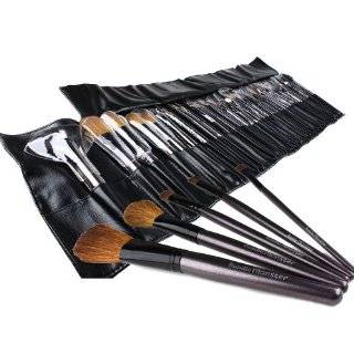   Brush Set Kit w/ Leather Case   For Eye Shadow, Blush, Concealer, Etc