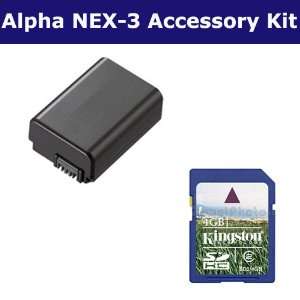  Sony Alpha NEX 3 Digital Camera Accessory Kit includes 