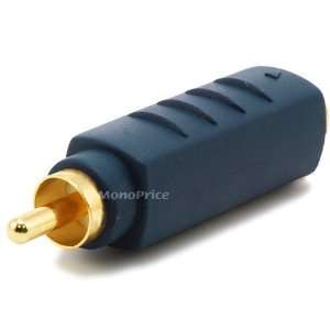  S Video (VHS) Female to RCA Male Adapter   Gold Plated 