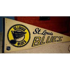 Vintage ST. LOUIS BLUES Pennant 1980s NHL HOCKEY 