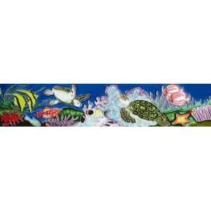 Under the sea (turtles & tropical fish) 3x16x0.25 inches 