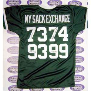  Sack Exchange autographed Football Jersey (New York Jets 