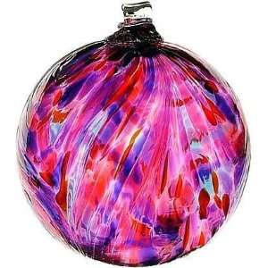  Kitras Art Glass Berry Multi Feather Witch Ball Ornament 6 