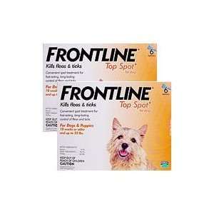  Frontline Top Spot Up to 22 lbs ( yellow)  12 doses Pet 