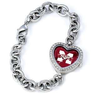  Ladies Mississippi State University Heart Watch Jewelry