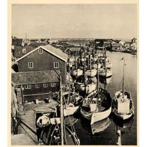   Village Port Fish Farming   Original Photogravure