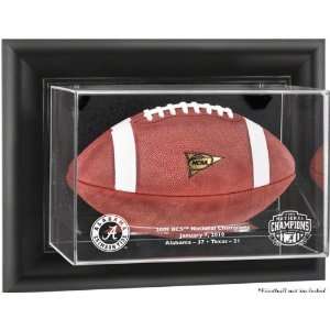   Football Case with Alabama Logo, BCS Champs Logo, Score and Date