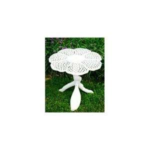  Wrought Iron Patio White Butterfly Table Patio, Lawn 