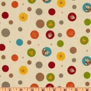  44 Wide Fox Trails Dots Cream Fabric By The Yard Arts 