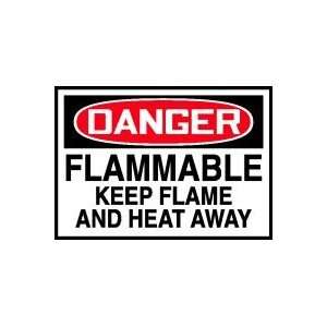  DANGER Labels FLAMMABLE KEEP FLAME AND HEAT AWAY Adhesive 
