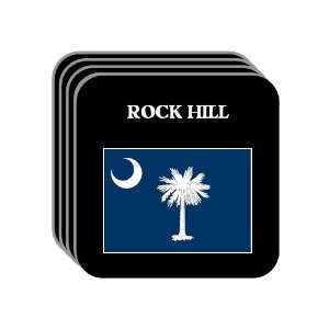 US State Flag   ROCK HILL, South Carolina (SC) Set of 4 Mini Mousepad 