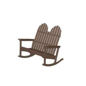  Recycled Outdoor Patio Double Adirondack Rocking Chair 