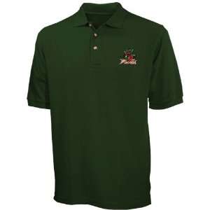 Mississippi Valley State Delta Devils Green Pique Polo  