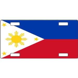 Philippines Flag Vanity License Plate