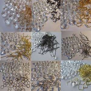   mm Crystal Octagon Chandelier Droplets with a Choice of Hanging Ties
