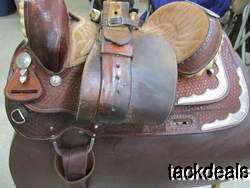 Billy Cook Maker Silver Show Saddle Vintage 14 1/2 Great Used 