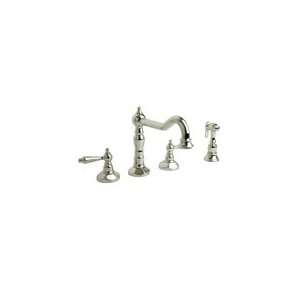   Jorenzo Widespread Kitchen Faucet with Lever Handles and Side Spray